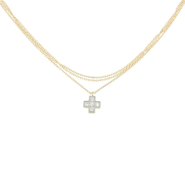 楽天市場】K18WG/K18YG ダイヤモンド ネックレス 0.13CT【中古 