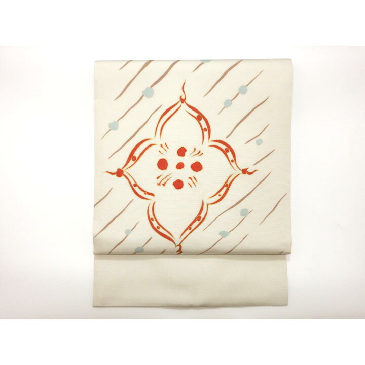 楽天市場】【未使用品】名古屋帯 塩瀬染帯 友禅金彩加工 刺繍入り 