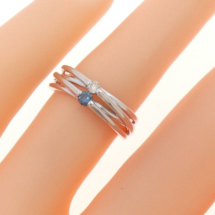楽天市場】【KOMEHYO】 K18WG ダイヤモンド リング 0.08CT【中古 