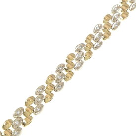 K18YG/K18WG ダイヤモンド ブレスレット 0.46CT【中古】