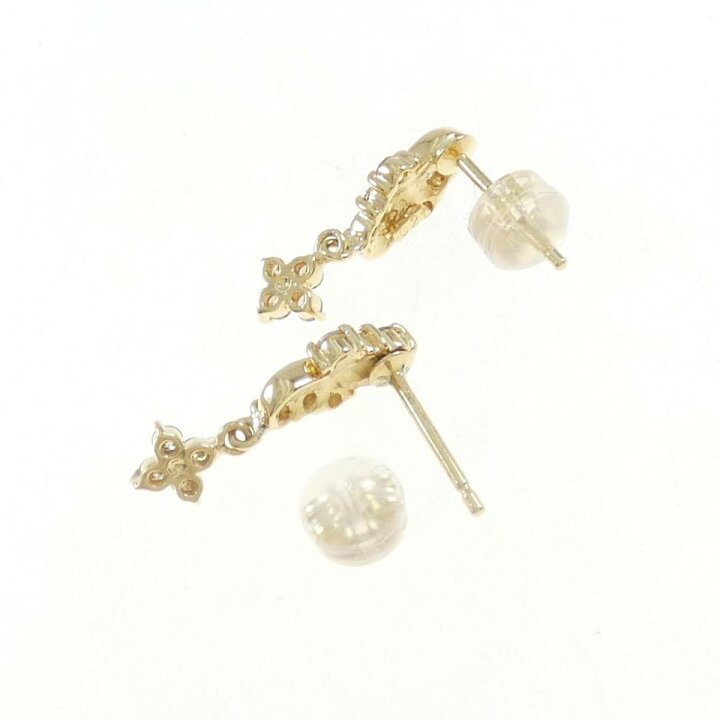 楽天市場】【KOMEHYO】 K18YG フラワー ダイヤモンド ピアス 0.43CT  