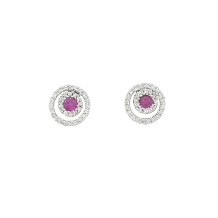 楽天市場】【KOMEHYO】 K18WG/K14WG ルビー ピアス 0.20CT【中古  