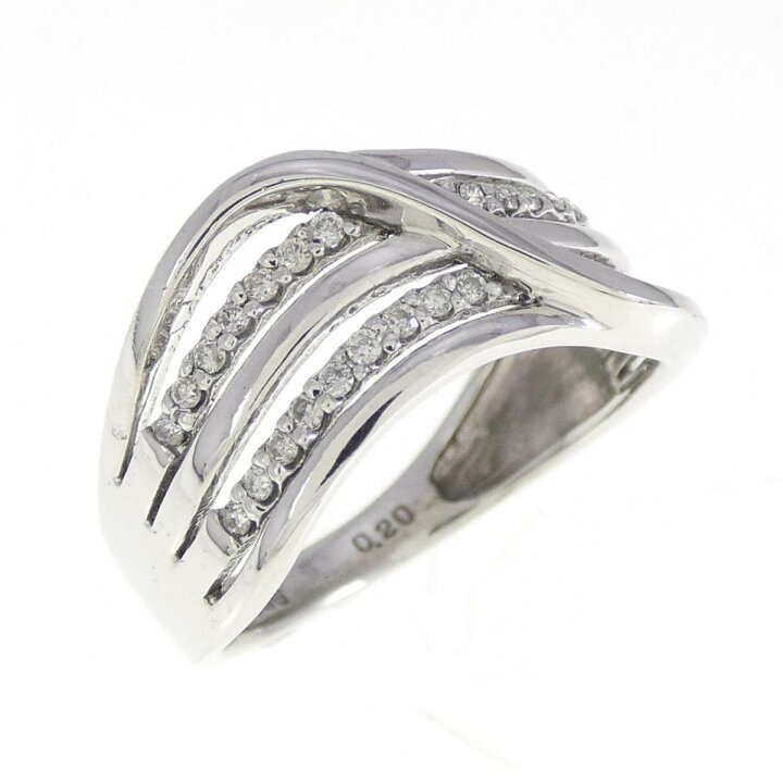楽天市場】【KOMEHYO】 K18WG ダイヤモンド リング 0.20CT【中古 