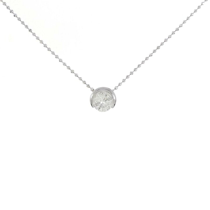 楽天市場】PT900/PT850 ソリティア ダイヤモンド ネックレス 0.41CT 