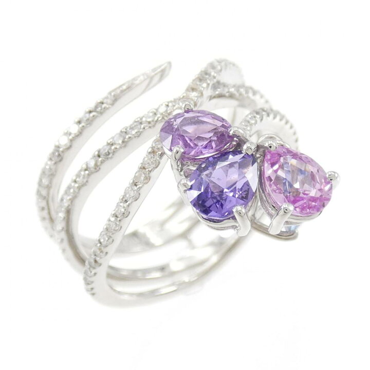 楽天市場】【KOMEHYO】 750WG サファイヤ リング 1.60CT【中古  