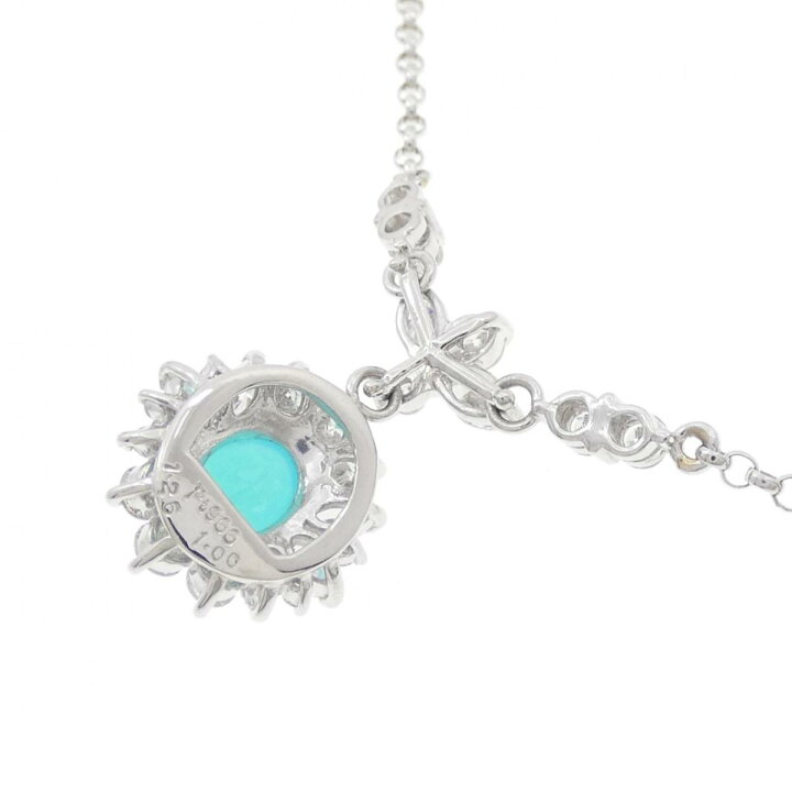 楽天市場】PT900/PT850 カルセドニー ネックレス 1.26CT【中古  