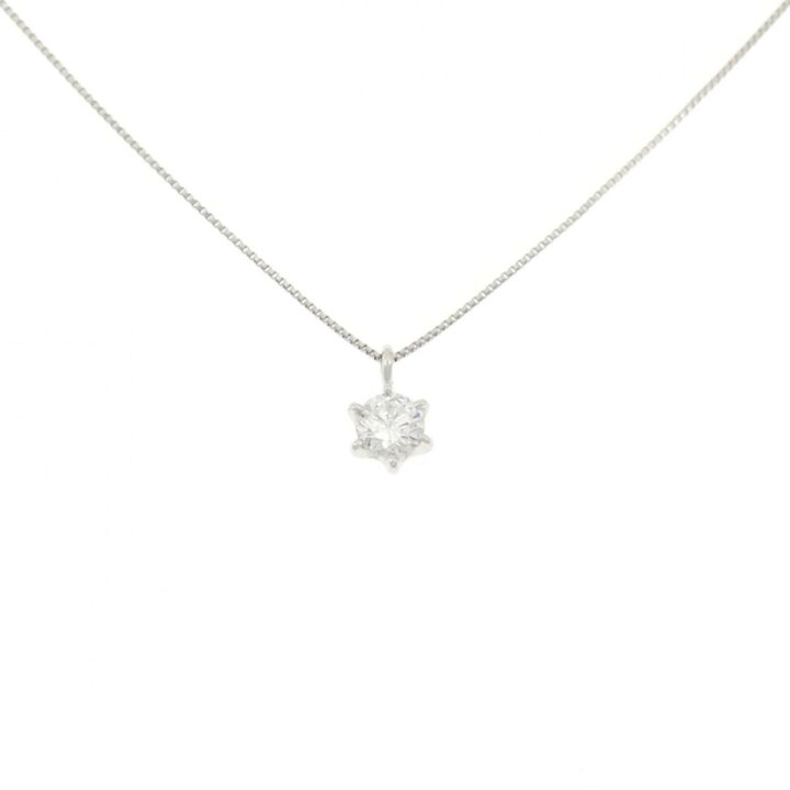 楽天市場】PT/PT850 ソリティア ダイヤモンド ネックレス 0.321CT  