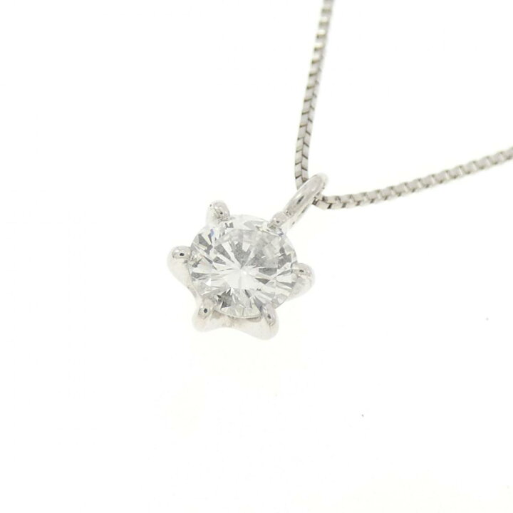 楽天市場】PT/PT850 ソリティア ダイヤモンド ネックレス 0.321CT  