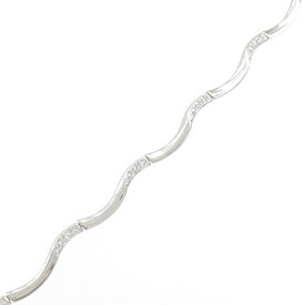 K18WG ダイヤモンド ブレスレット 0.32CT【中古】