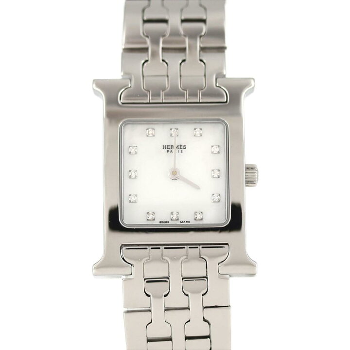楽天市場】エルメス Hウォッチ・12P HH1.210 SS クォーツ【中古  