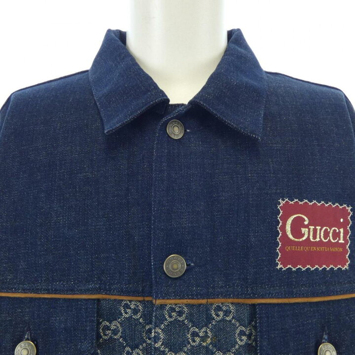 楽天市場】グッチ GUCCI ウォッシュド オーガニックデニム ジャケット 