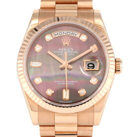 ロレックス デイデイト 118235FN8R2B PG・RG 自動巻 G番【中古】