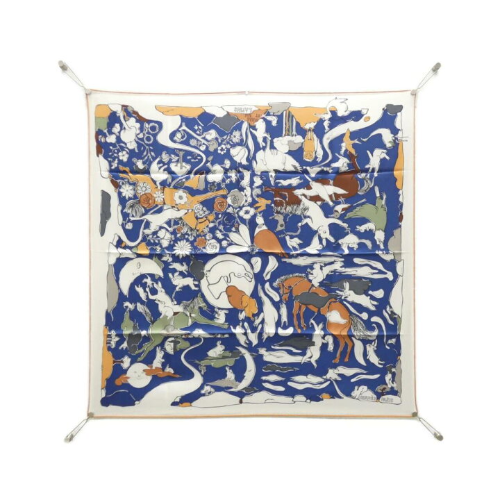 楽天市場】エルメス MILLE ET UN LAPINS カレ 004007S スカーフ【中古  