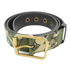 ルイヴィトン LOUIS VUITTON サンチュール モノグラモフラージュ 35mm 村上隆 M9646 BELT【中古】