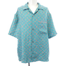 ルイヴィトン LOUIS VUITTON モノグラムショートスリーブシルクシャツ HTS06WUPP S／Sシャツ【中古】