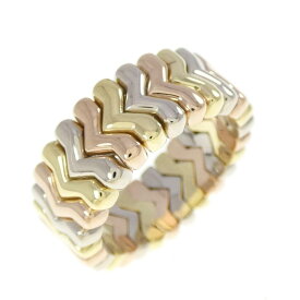 ブルガリ 750スリーカラー リング【中古】