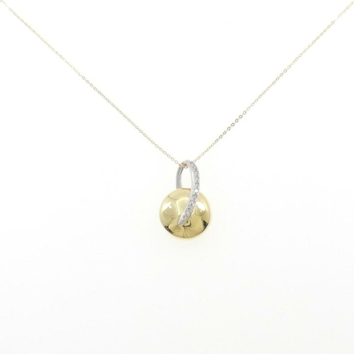 楽天市場】K18YG/K18WG ダイヤモンド ネックレス 0.08CT【中古 