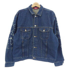 シュプリーム SUPREME Shibori Denim Trucker デニムジャケット【中古】