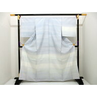 【未使用品】単衣　訪問着　身幅L寸【結城紬】【中古】