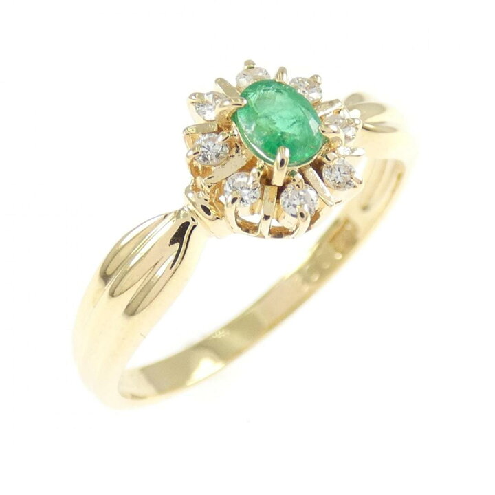 楽天市場】K18YG エメラルド リング 0.17CT【中古】 : KOMEHYO 