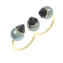 楽天市場】tasaki pt900 黒蝶真珠 リングの通販