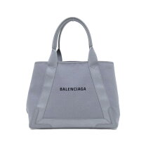 極美品〜美品】バレンシアガ ネイビーカバス トートバッグ しわ加工 S 