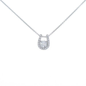 【リメイク】プラチナダイヤモンドネックレス 0.315ct・F・SI2・VG【中古】