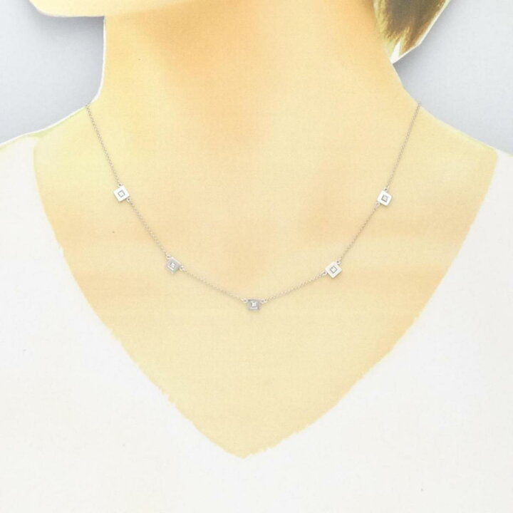 楽天市場】K18WG ダイヤモンド ネックレス 0.07CT【中古】 : KOMEHYO 