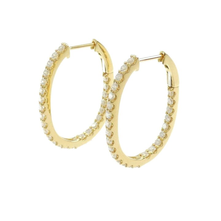 楽天市場】【新品】K18YG ダイヤモンド ピアス 1.00CT【新品 