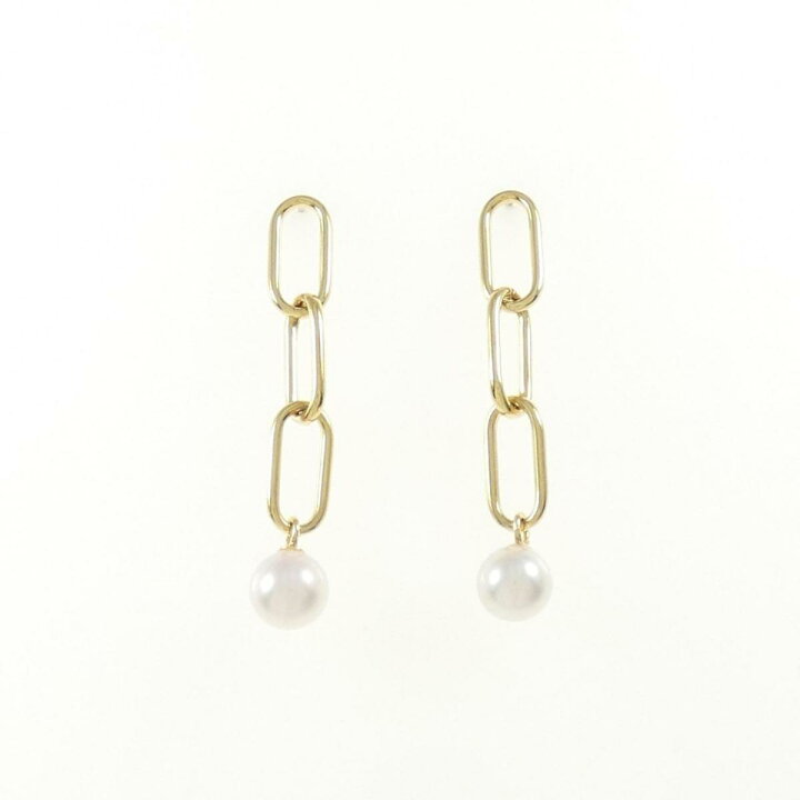 楽天市場】【新品】K18YG アコヤパール ピアス 5.1mm【新品  