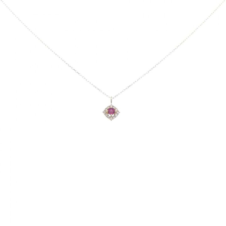 楽天市場】【新品】K18YG ルビー ネックレス 0.08CT【新品】 : KOMEHYO  