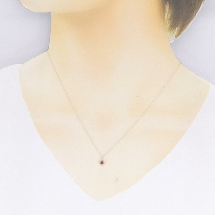 楽天市場】【新品】K18YG ルビー ネックレス 0.08CT【新品】 : KOMEHYO  