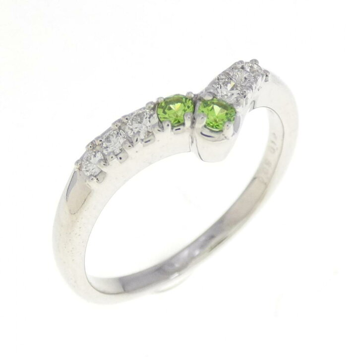 楽天市場】K18WG デマントイドガーネット リング 0.09CT【中古 