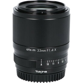 TOKINA　atx－m33mm　F1．4　フジX【中古】