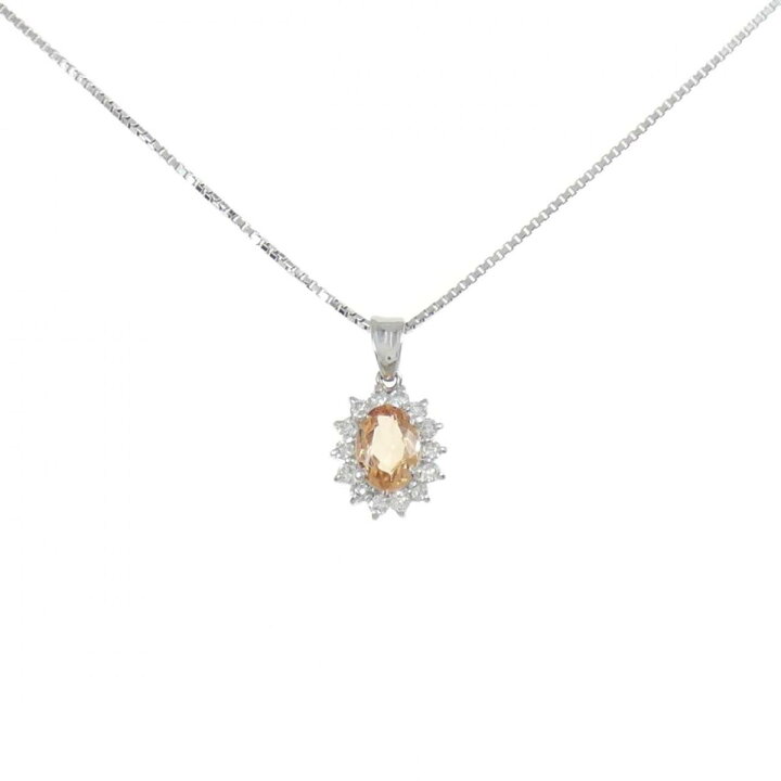 楽天市場】PT インペリアルトパーズ ネックレス 0.73CT【中古 