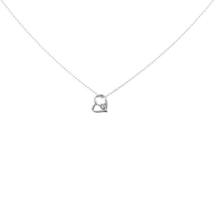楽天市場】【新品】PT ハート ダイヤモンド ネックレス 0.02CT【新品  