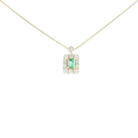 【新品】K18YG エメラルド ネックレス 0.14CT【新品】