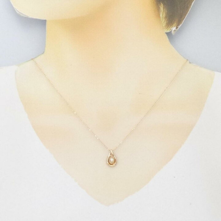 楽天市場】K18PG ダイヤモンド ネックレス 0.05CT【中古】 : KOMEHYO  