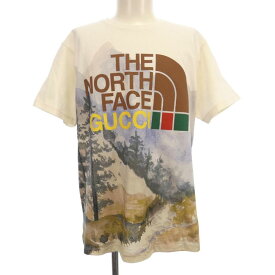 グッチザノースフェイス GUCCI×THENORTHFACE Tシャツ【中古】