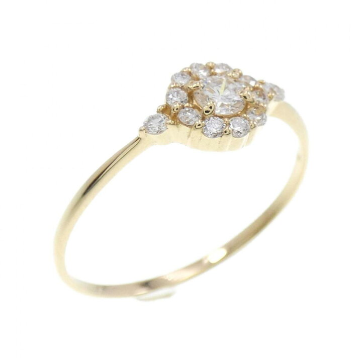 楽天市場】【リメイク】K18YG ダイヤモンド リング 0.22CT【中古  