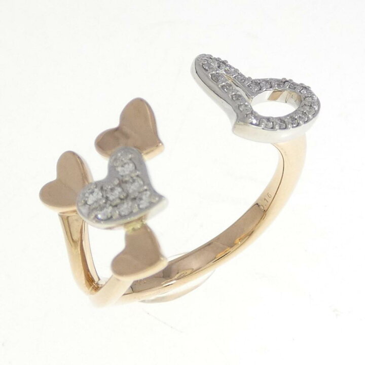 楽天市場】セイレーン アズーロ ハート リング 0.16CT【中古 