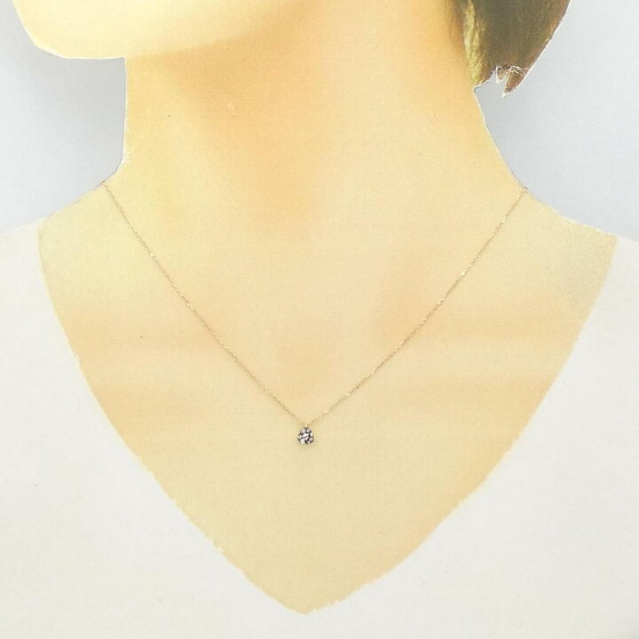 楽天市場】セイレーン アズーロ ダイヤモンド ネックレス 0.01CT【中古 