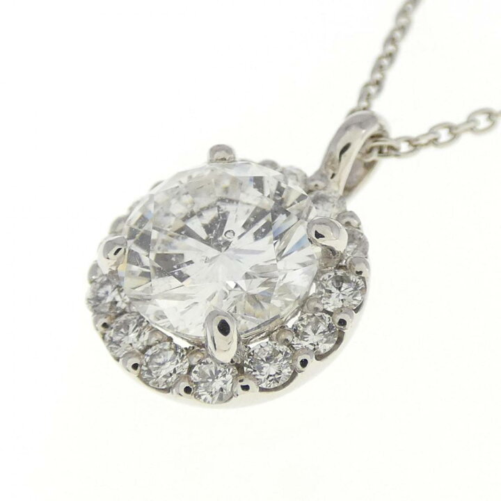 楽天市場】【リメイク】PT ダイヤモンド ネックレス 1.264CT G I1 VG  