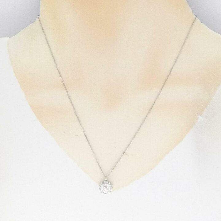 楽天市場】【リメイク】PT ダイヤモンド ネックレス 1.264CT G I1 VG  