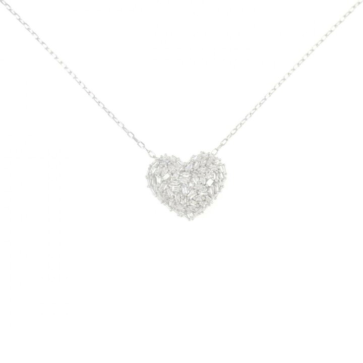 楽天市場】K18WG ハート ダイヤモンド ネックレス 0.40CT【中古 