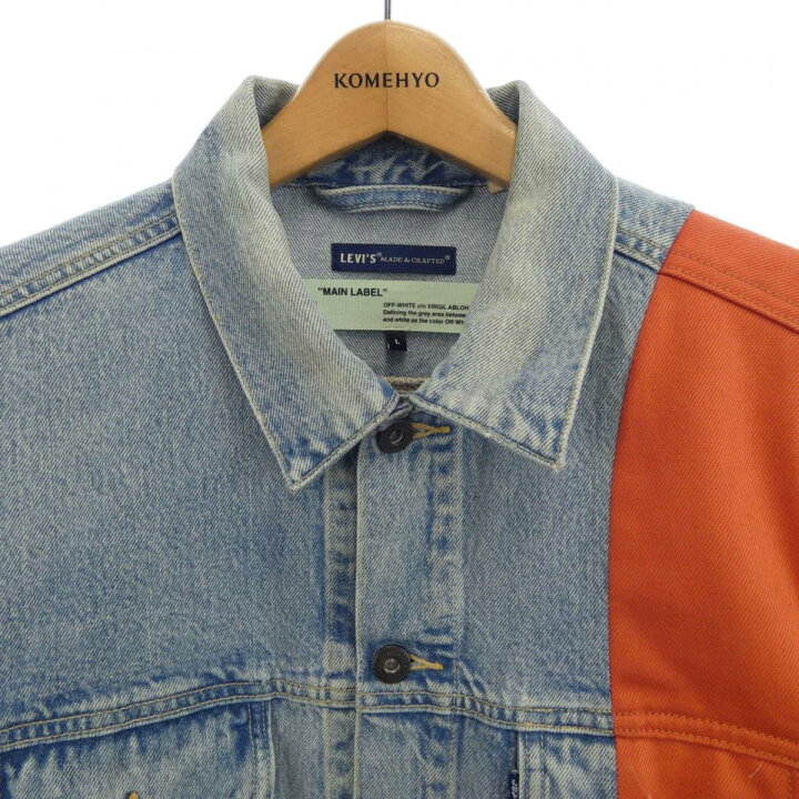 楽天市場】オフホワイト OFF-WHITE デニムジャケット【中古 