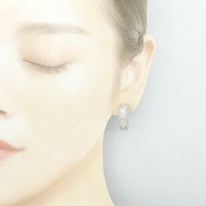 楽天市場】PT/K14WG ダイヤモンド イヤリング 4.22CT【中古 