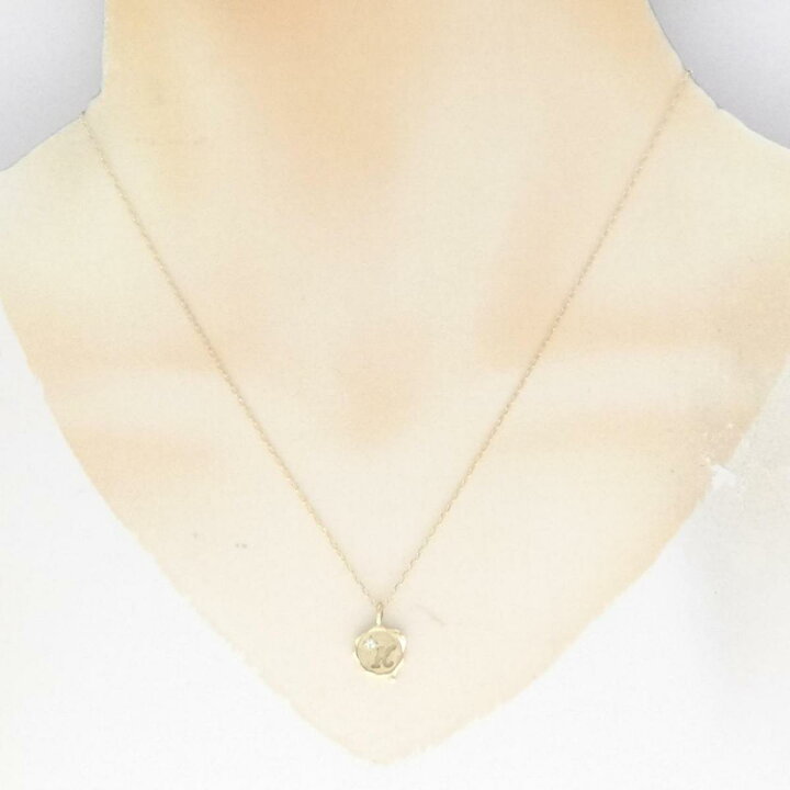 楽天市場】K10YG イニシャルK ダイヤモンド ネックレス 0.02CT【中古  
