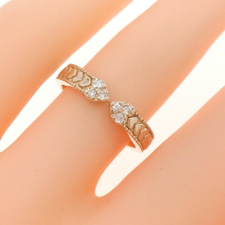 楽天市場】スタージュエリー ハート ダイヤモンド リング 0.07CT【中古  