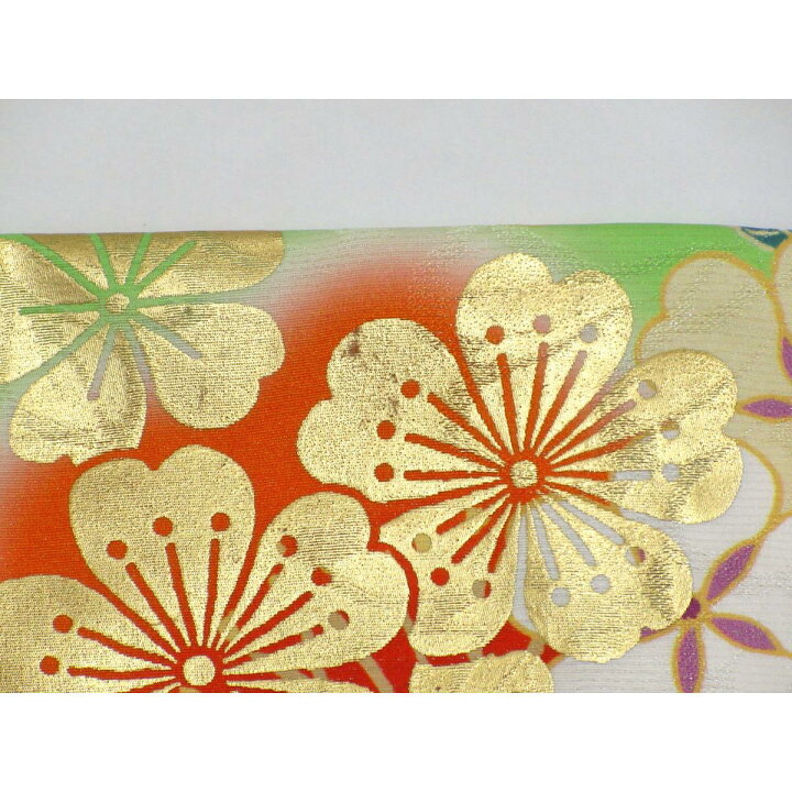 楽天市場】振袖 銀通しボカシ染 友禅金彩加工 刺繍入り 身幅3L寸  